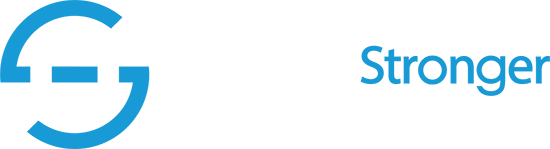 Nothing Stronger Gym and Sports Medicine white logo